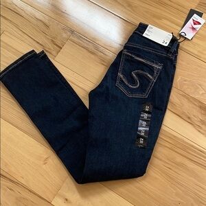 Silver Avery high rise straight.  NWT